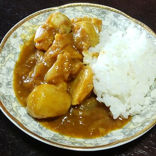 キャンプ⭐️里芋のカレーライス